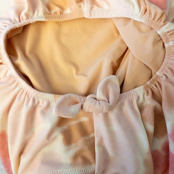 Crewcuts Girls Tie-Dye One Shoulder Cutout Swimsuit Size 12 - Picture 4 of 5